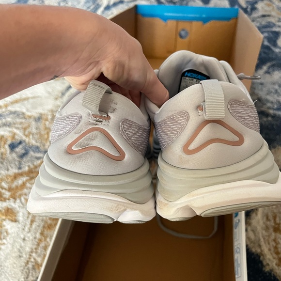 Hoka Gaviota 5 Wide Light Grey Sneakers - Picture 7 of 10